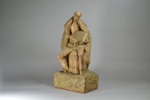 Terracotta figure Paul Troubetzkoy. Sailor with accordion