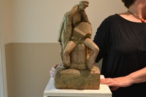 Terracotta figure Paul Troubetzkoy. Sailor with accordion