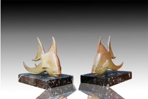 Art deco bookends