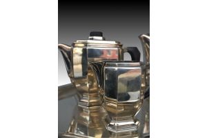 Art deco silver plated tea set