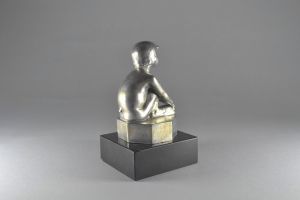Rare Silvestre little faun hood ornament car mascot