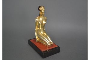 Sibylle May bronze sculpture of a lady