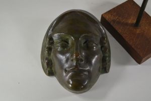 Sokolnicki bronze art deco mask. 