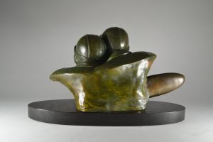 rare aviator sculpture 1930 Coste Et Bellonte