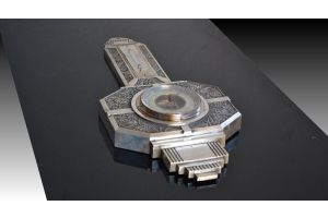 Art deco skyscraper barometer