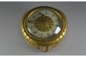 Rare bronze art deco table clock. Stunning quality Signed.