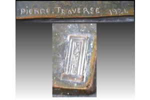 Pierre Traverse bronze sculpture
