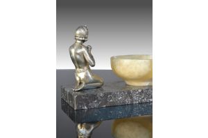 Art deco two ladies sculpture / center piece